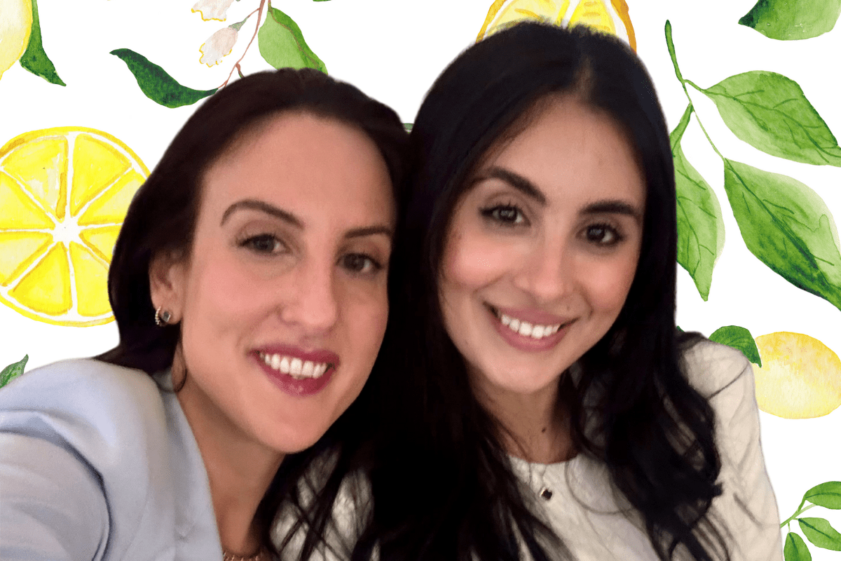 Picture lawyers Alexandria Palazzo and Alaa Noui of Scarfone Hawkins LLP at Charity Event