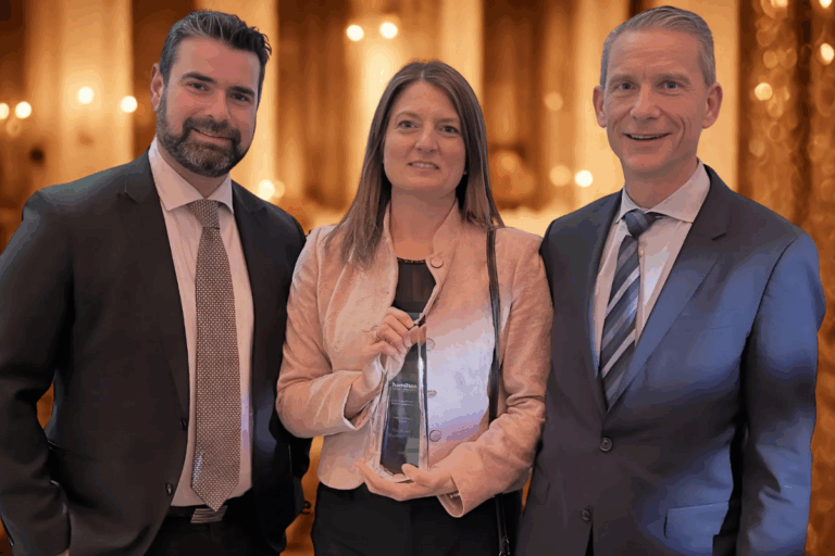 Picture of Managing Partner Danielle Iampietro with Partners Mike Stanton and Matthew Moloci