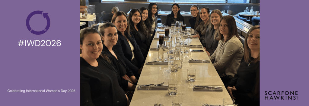 International Womens Day Annual Lunch Scarfone Hawkins LLP