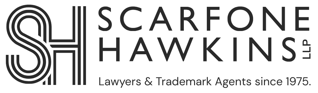 New SH Monogram Brandmark for Scarfone Hawkins LLP